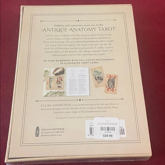 The Antique Anatomy Tarot Cards Deck Divination Witchcraft - Picture 2 of 2